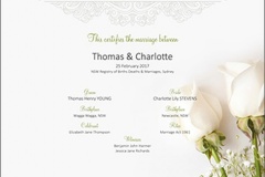 Marriage Floral White