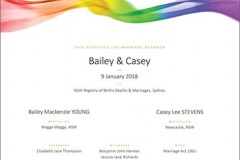 Marriage Rainbow Swirl